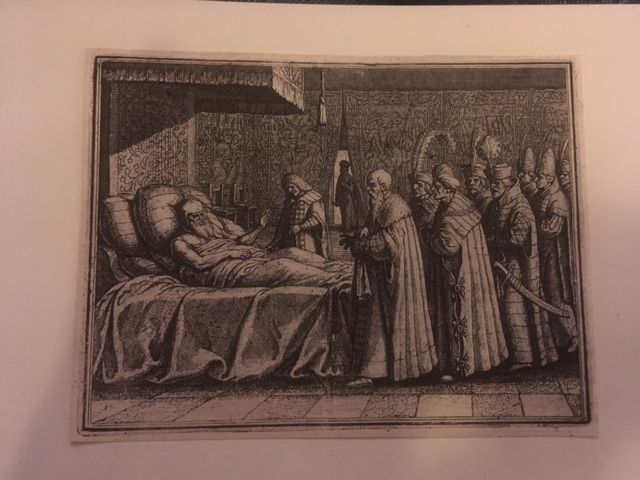 Merian, Der Tod des Großfürsten Basilius von Moskau. 1553.