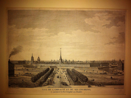 de Lespinasse, Vue de l'Amiraute et ses environs en regardant de la Porte Triomp