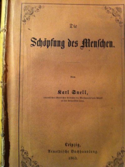 Snell, Die Schöpfung des Menschen.