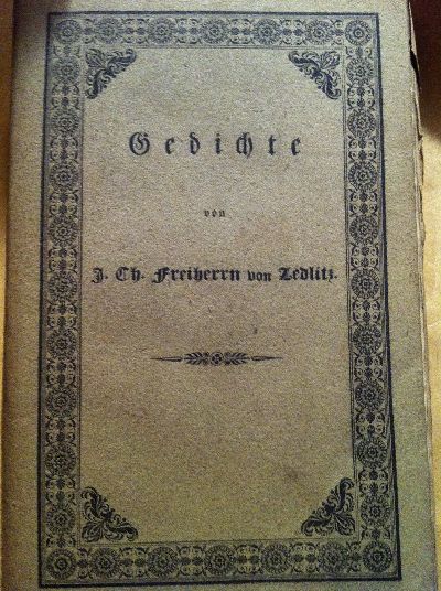 von Zedlitz, Gedichte.
