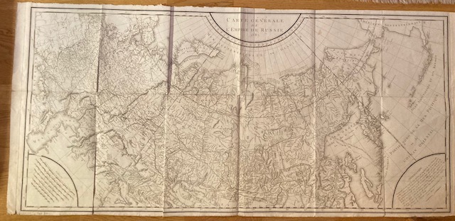 Tardieu, Carte generale de l'empire de Russie 1787. (General map of Russia).