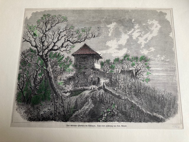 Assmus, Das Wieland Häuschen bei Tübingen.