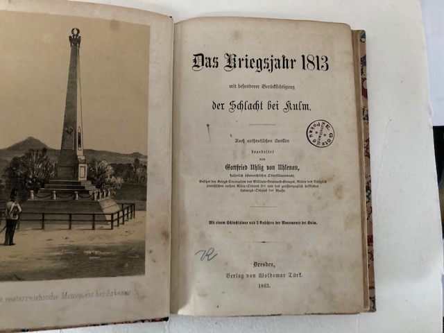 von Uhlenau, Das Kriegsjahr 1813 mit besonderer Berücksichtigung der Schlacht b