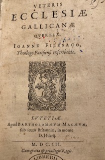 Filesac VETERIS ECCLESAE GALLICANAE QUERELA