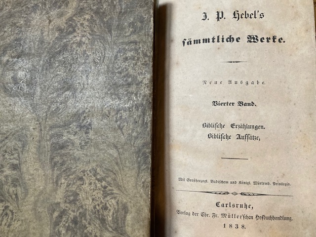 Hebel, Sämmtliche Werke.