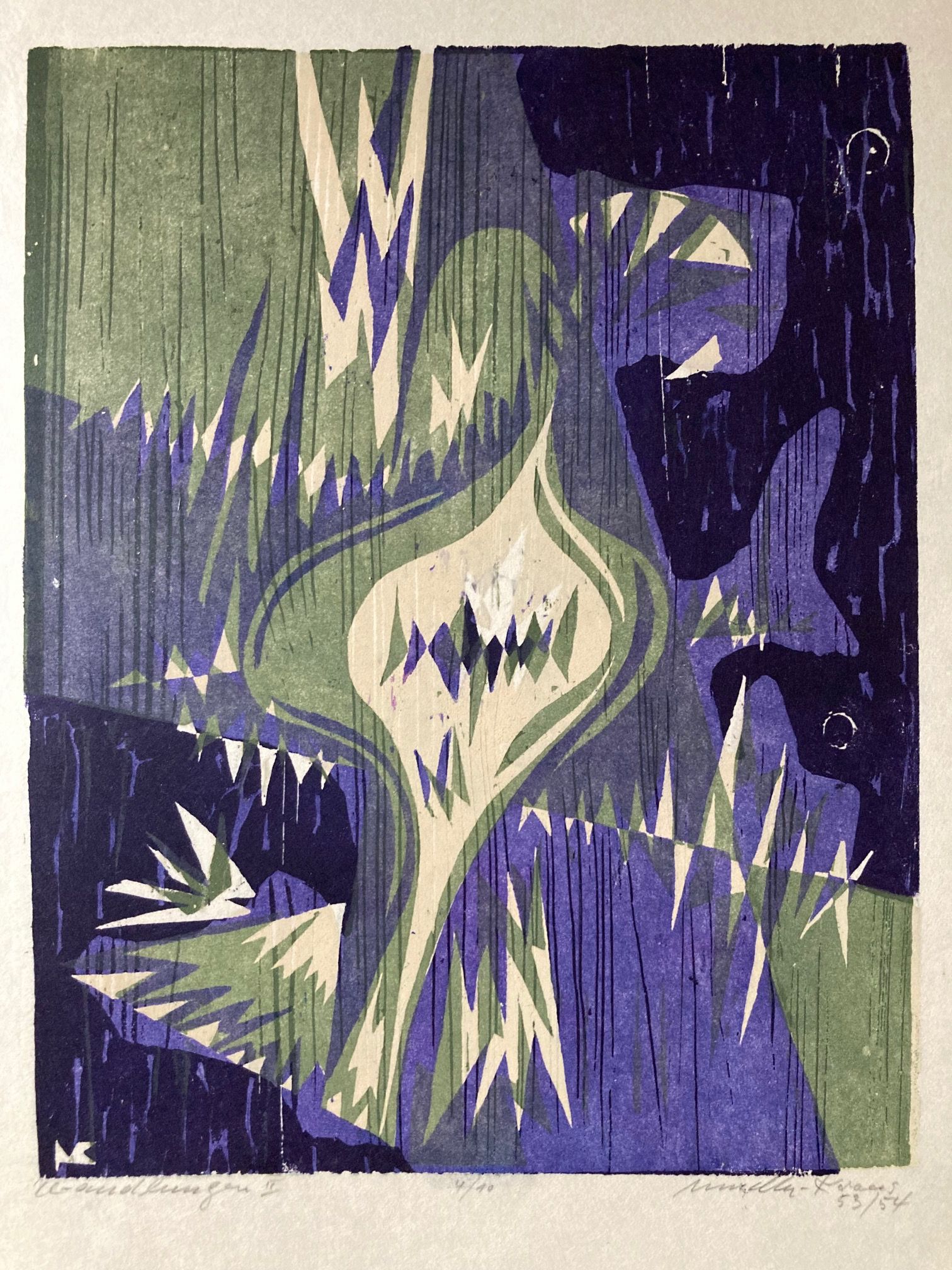 Mueller-Kraus, Original-Holzschnitt.