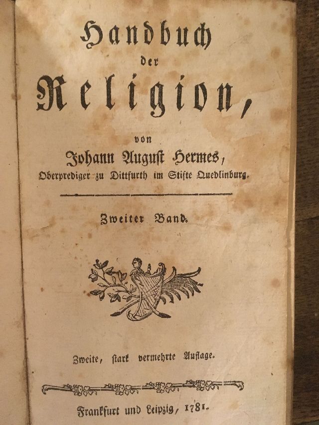 Hermes, Handbuch der Religion.