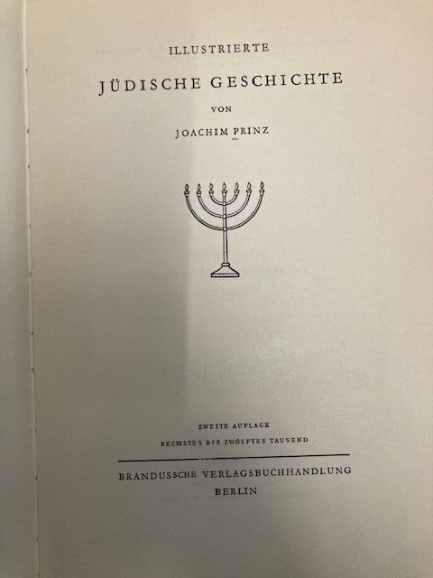Prinz, Illustrierte jüdische Geschichte.