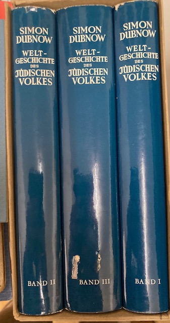 Dubnow / Dubnov, Die neueste Geschichte des jüdischen Volkes. (1789 - 1914).
