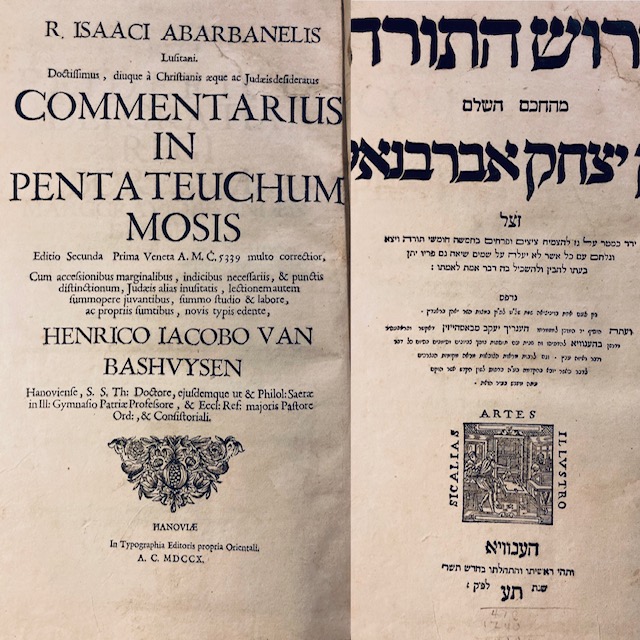 Abravanel, R. Isaaci Abarbanelis ... Commentarius in Pentateuchum Mosis.