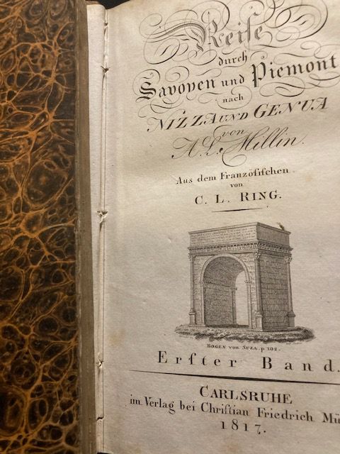 Milin, Reise durch Savoyen und Piemont nach Nizza und Genua.