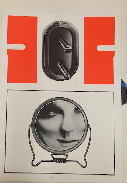 Klasen, ohne Titel. Serigraphie, basierend auf einer Collage.