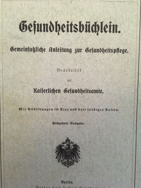 Gesundheitsbüchlein.