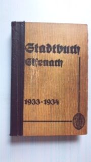 Stadtbuch Eisenach 1933-1934.