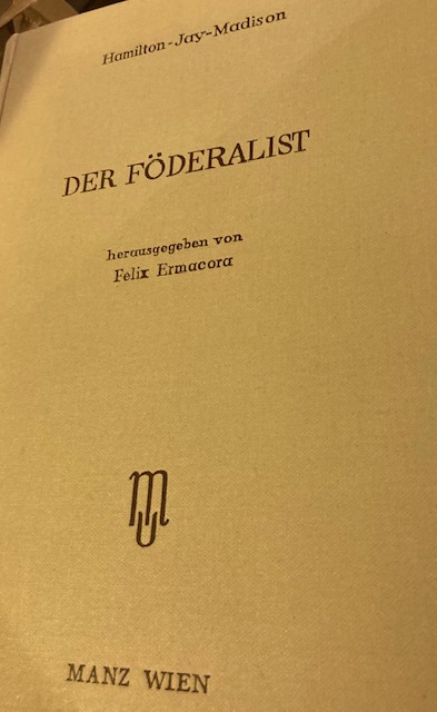 Hamilton, Der Föderalist.