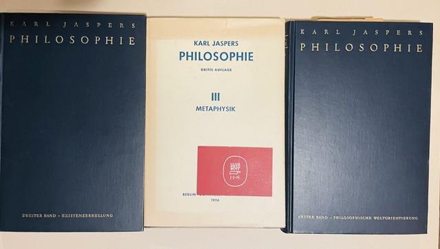 Jaspers. Philosophie. 3 Bde.